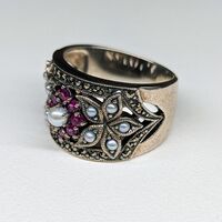 画像1566：あこや真珠4.5ミリ18金ピンクゴールドピアス