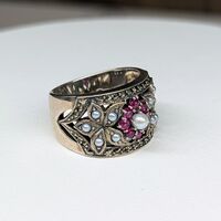 画像1567：あこや真珠4.5ミリ18金ピンクゴールドピアス