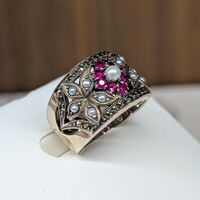 画像1568：あこや真珠4.5ミリ18金ピンクゴールドピアス
