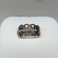 画像1575：あこや真珠4.5ミリ18金ピンクゴールドピアス