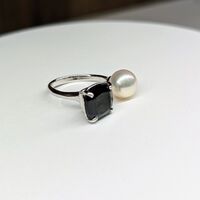 画像1605：あこや真珠4.5ミリ18金ピンクゴールドピアス