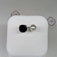 画像1607：あこや真珠4.5ミリ18金ピンクゴールドピアス